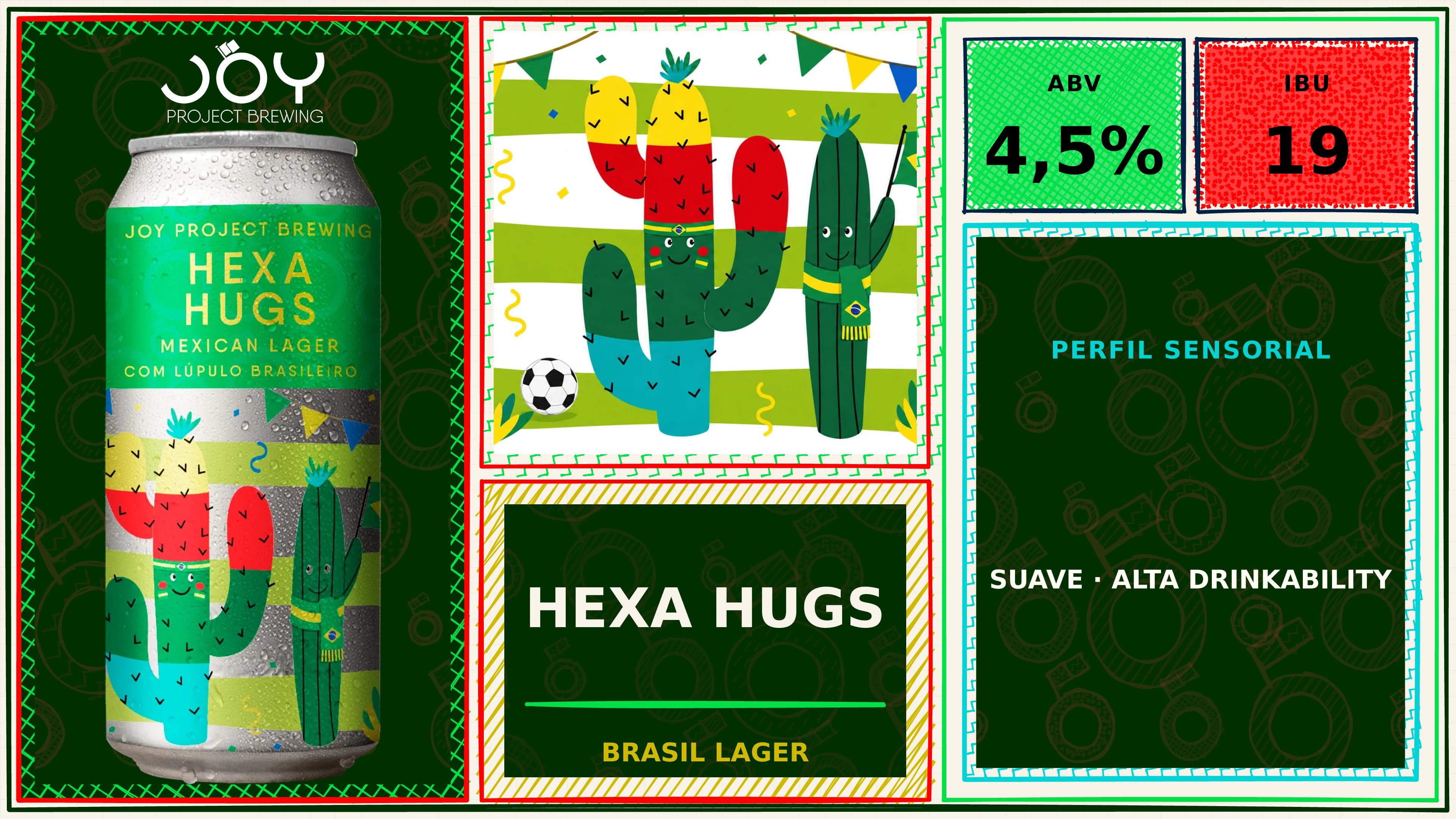 Banner horizontal sem preço de HEXA HUGS LATA 473ML