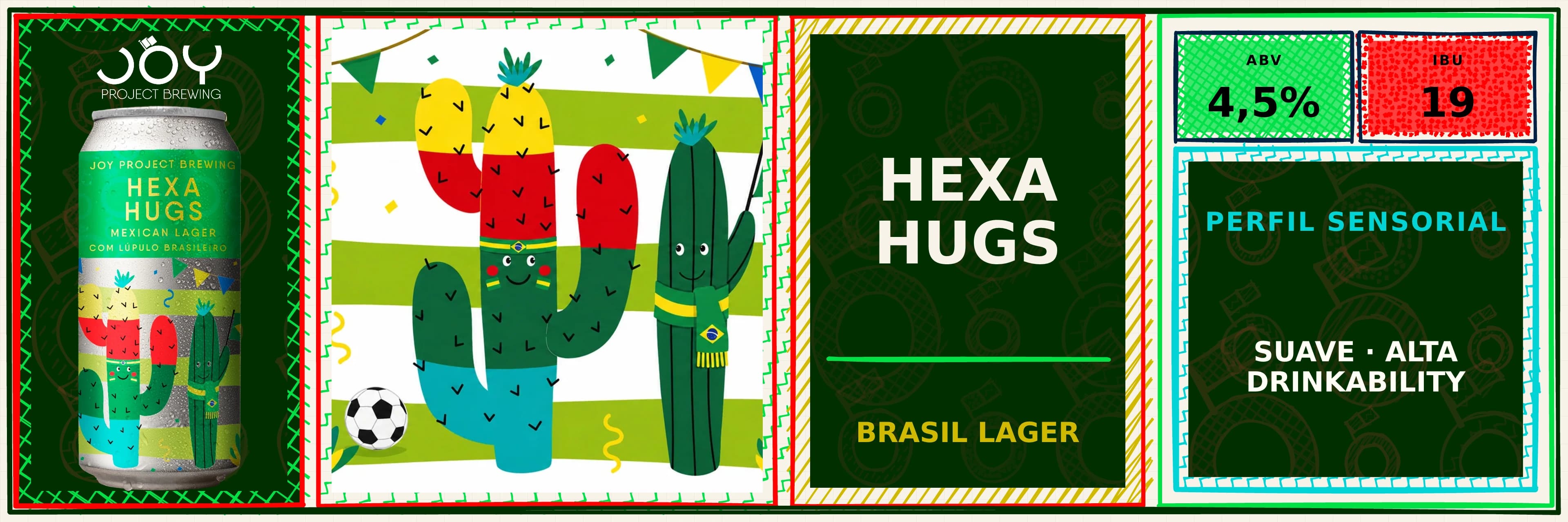 Banner largo sem preço de HEXA HUGS LATA 473ML
