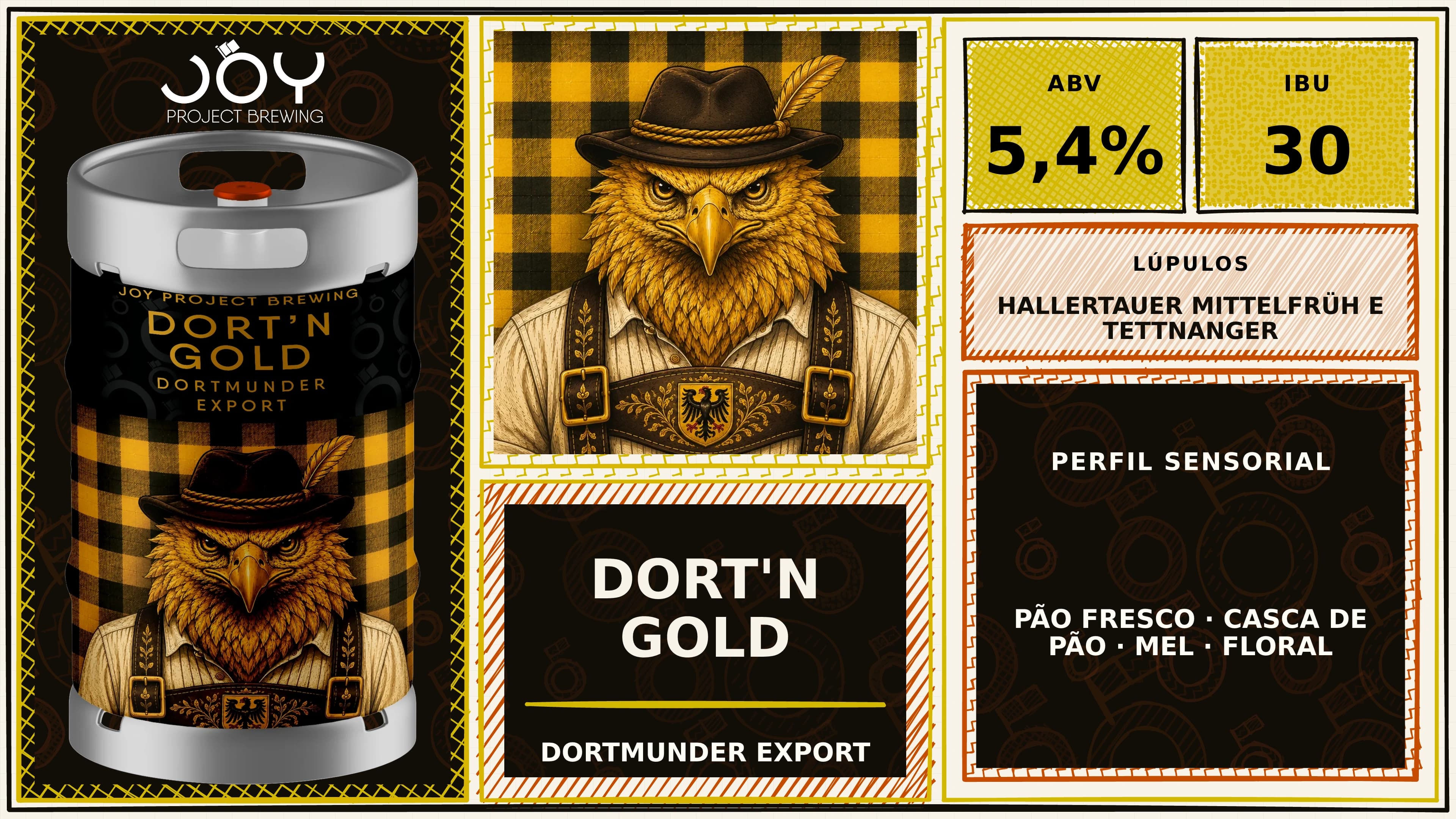 Banner horizontal sem preço de DORT'N GOLD CHOPE