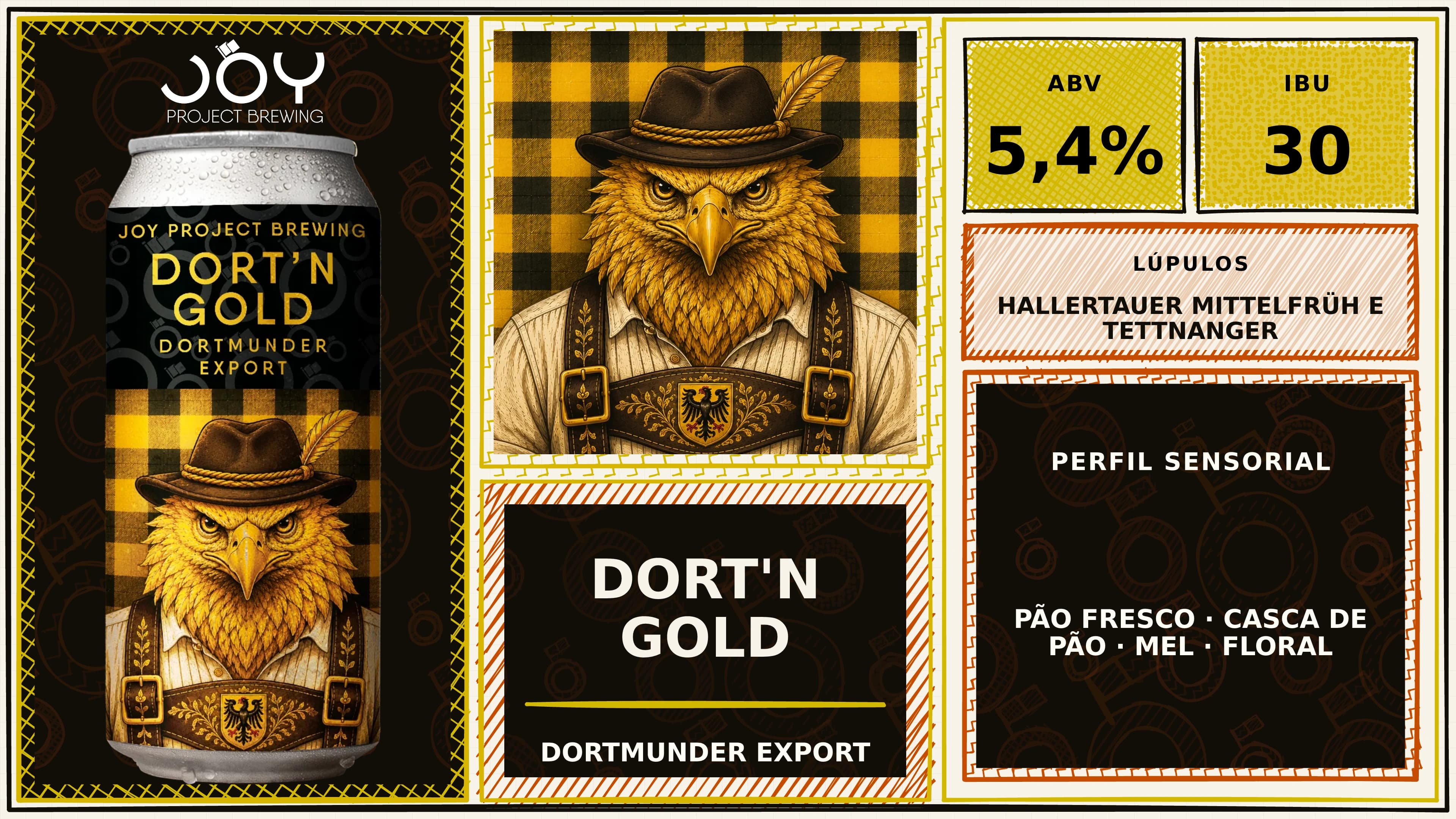 Banner horizontal sem preço de DORT'N GOLD LATA 473ML
