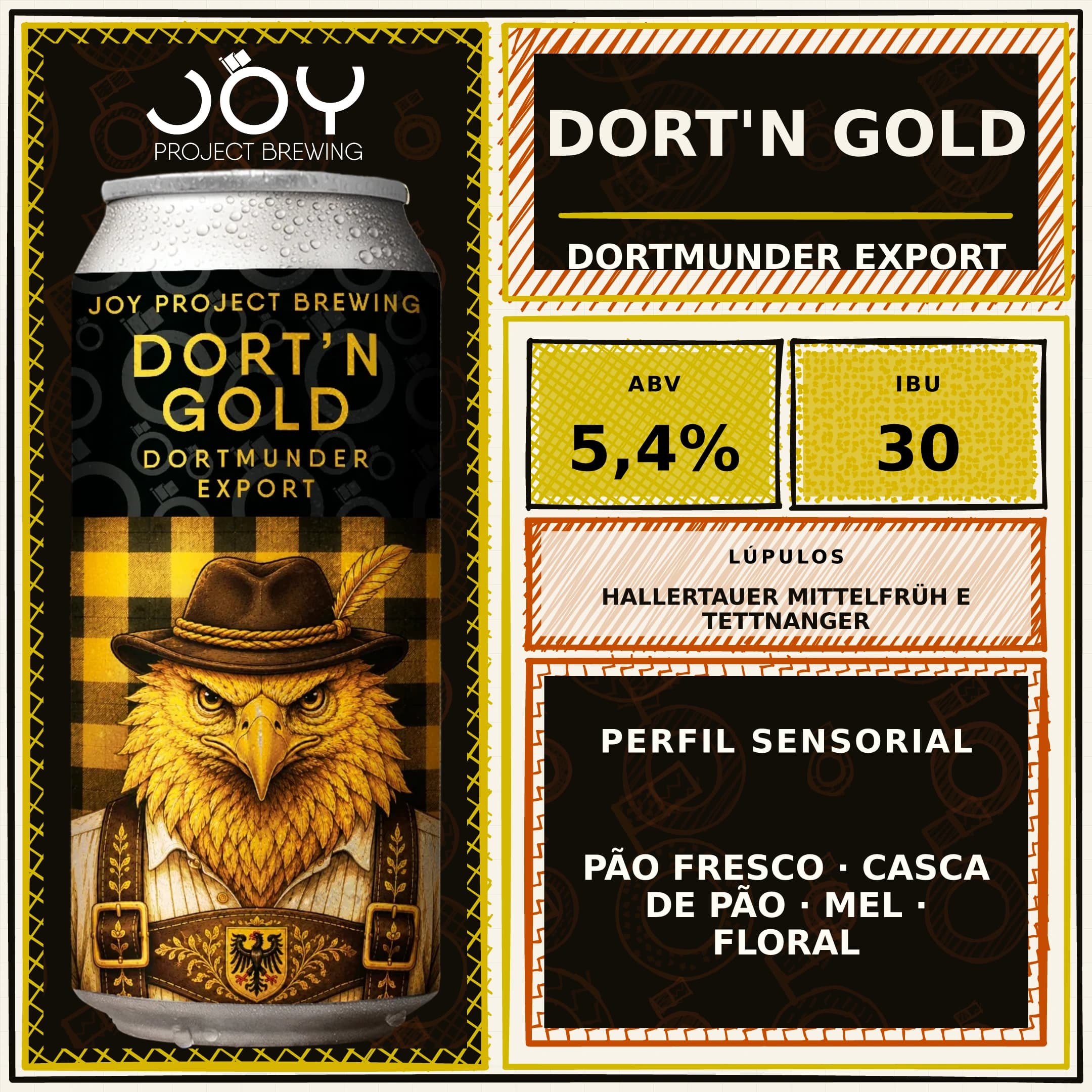 Quadrado sem preço de DORT'N GOLD LATA 473ML