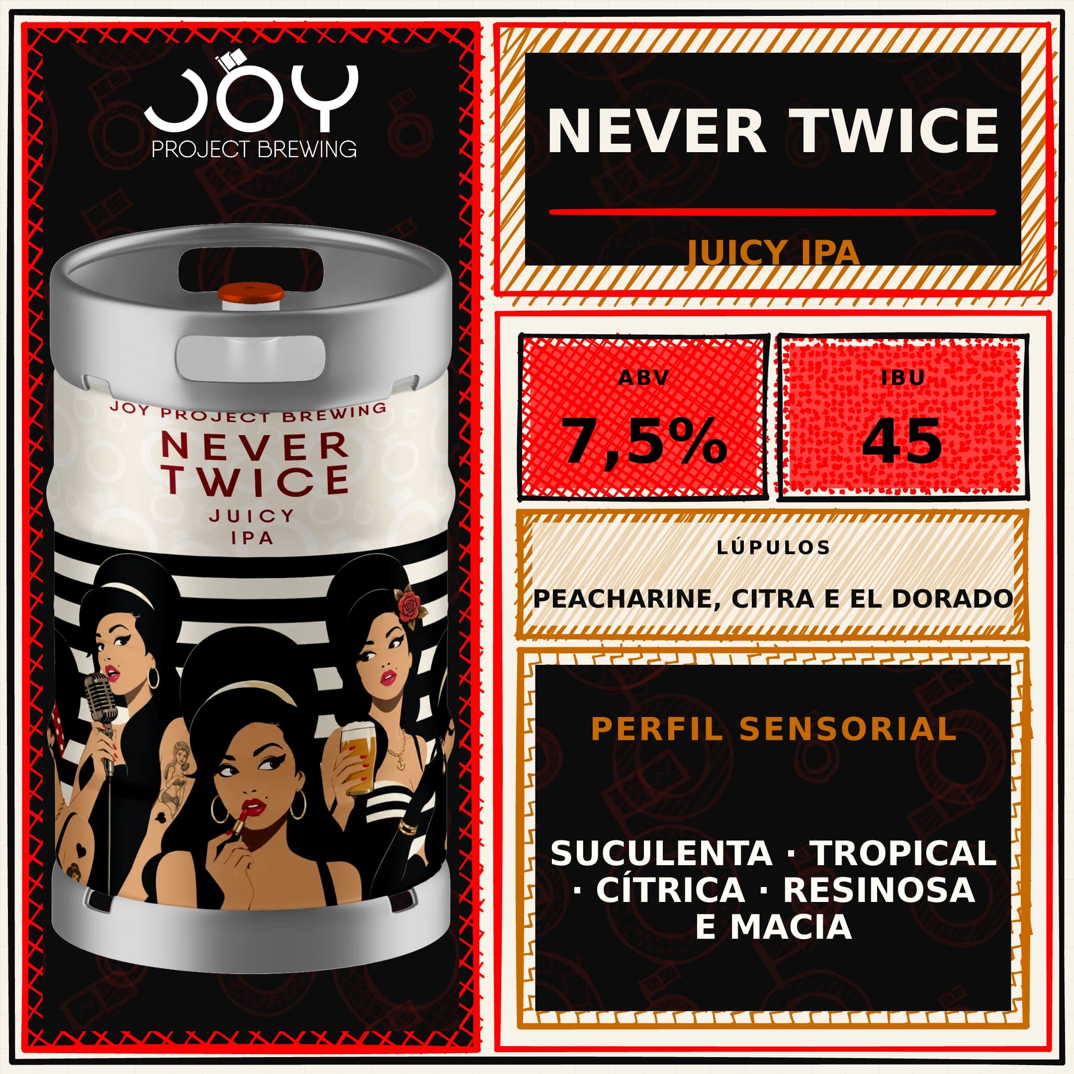 Quadrado sem preço de NEVER TWICE CHOPE