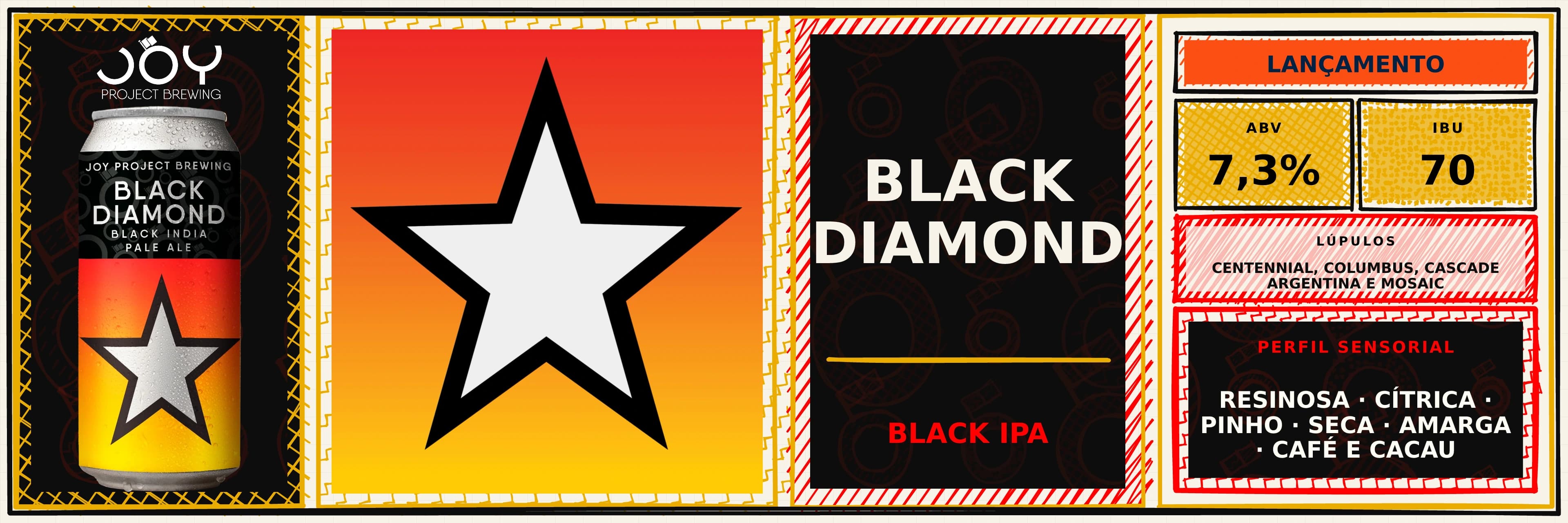Banner largo sem preço de BLACK DIAMOND LATA 473ML