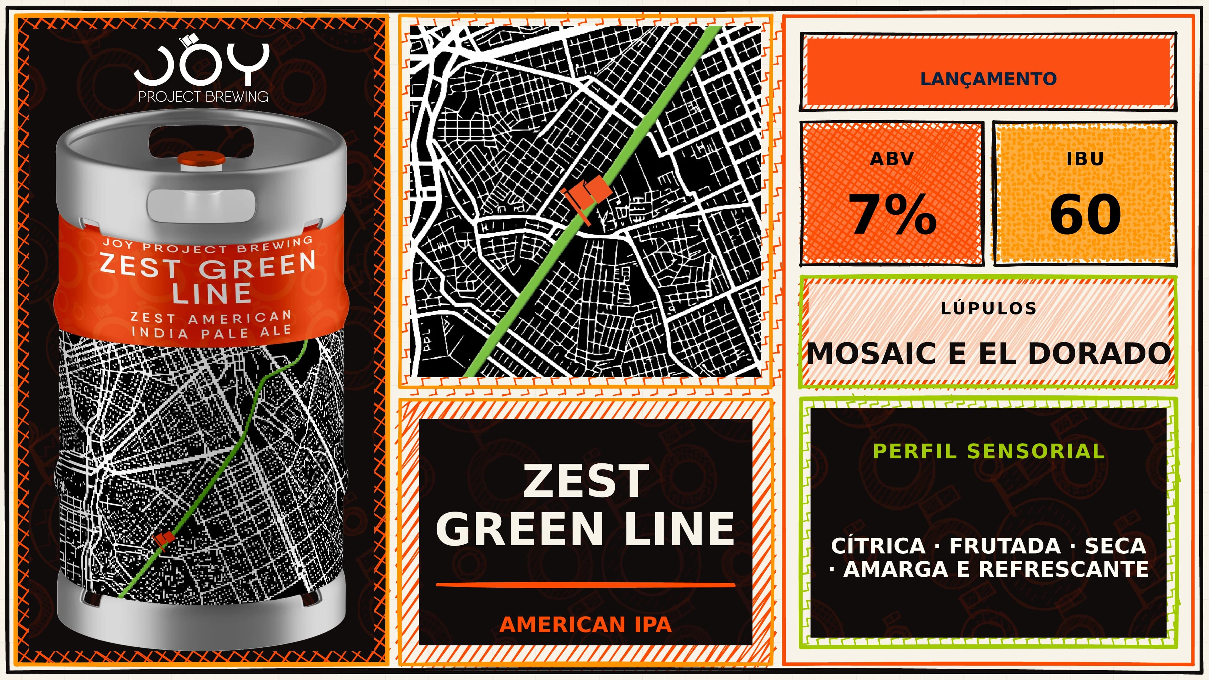 Banner horizontal sem preço de ZEST GREEN LINE CHOPE