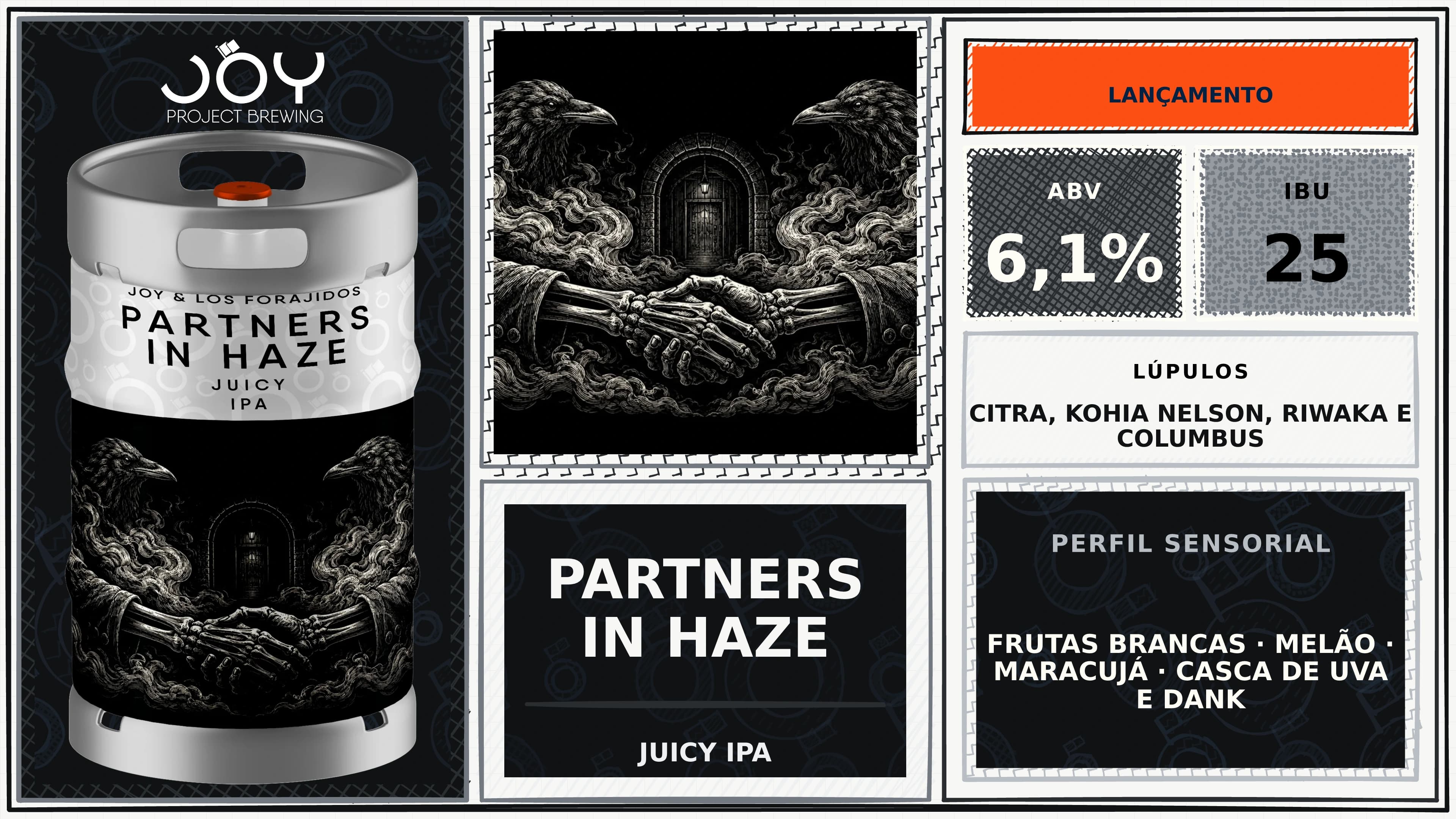 Banner horizontal sem preço de PARTNERS IN HAZE CHOPE
