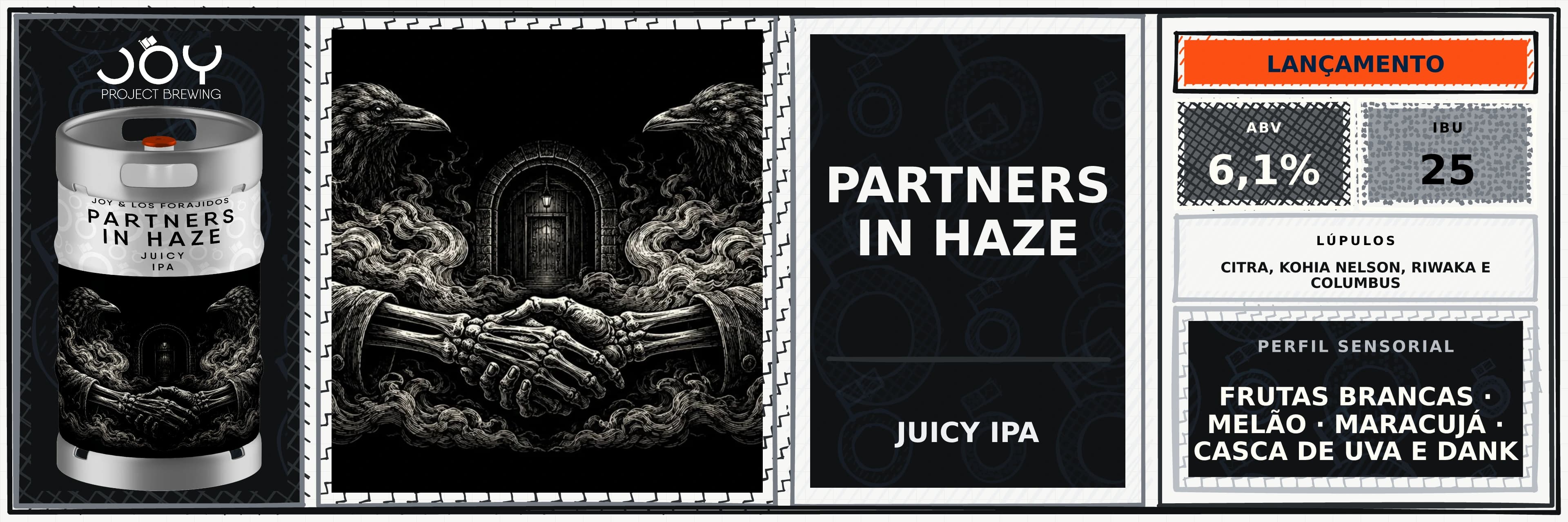 Banner largo sem preço de PARTNERS IN HAZE CHOPE