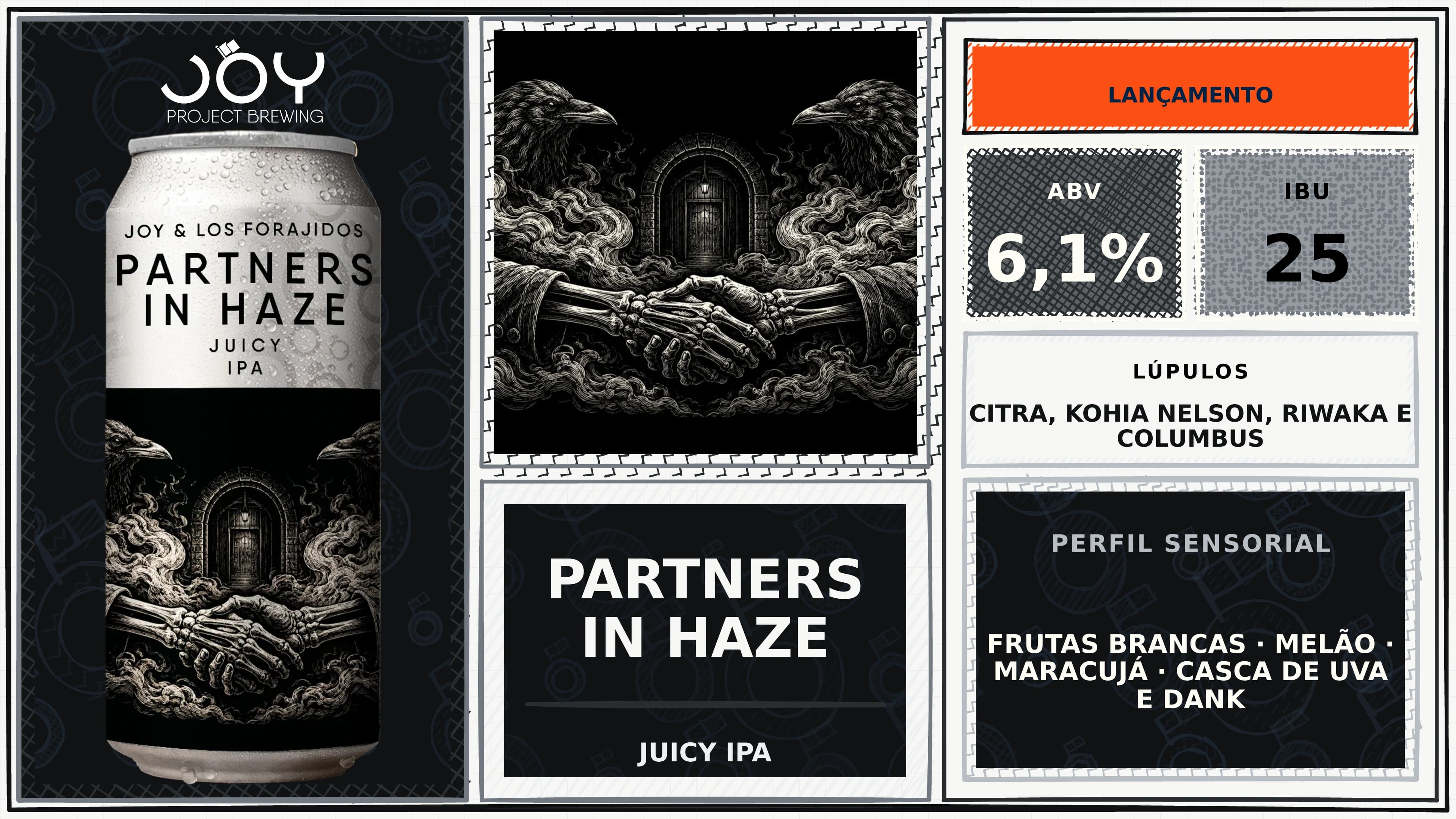 Banner horizontal sem preço de PARTNERS IN HAZE LATA 473ML