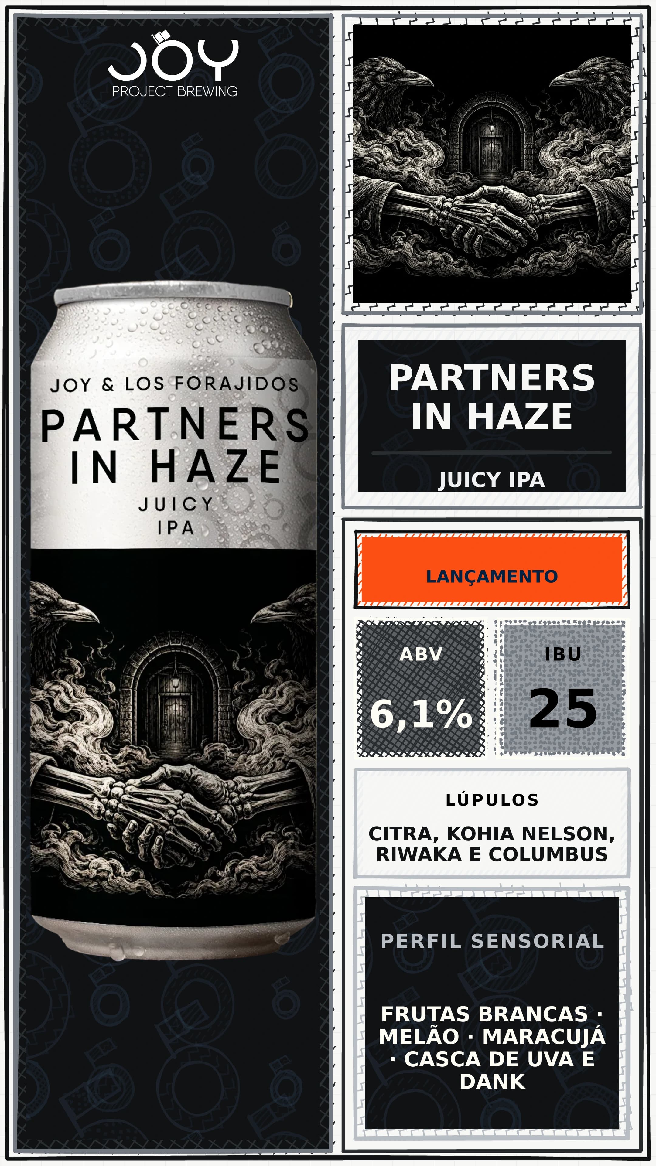 Story e status sem preço de PARTNERS IN HAZE LATA 473ML