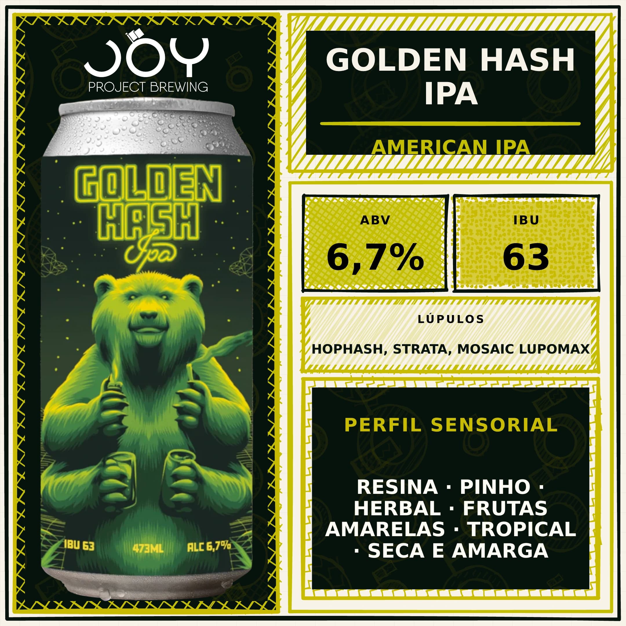Quadrado sem preço de GOLDEN HASH IPA LATA 473ML