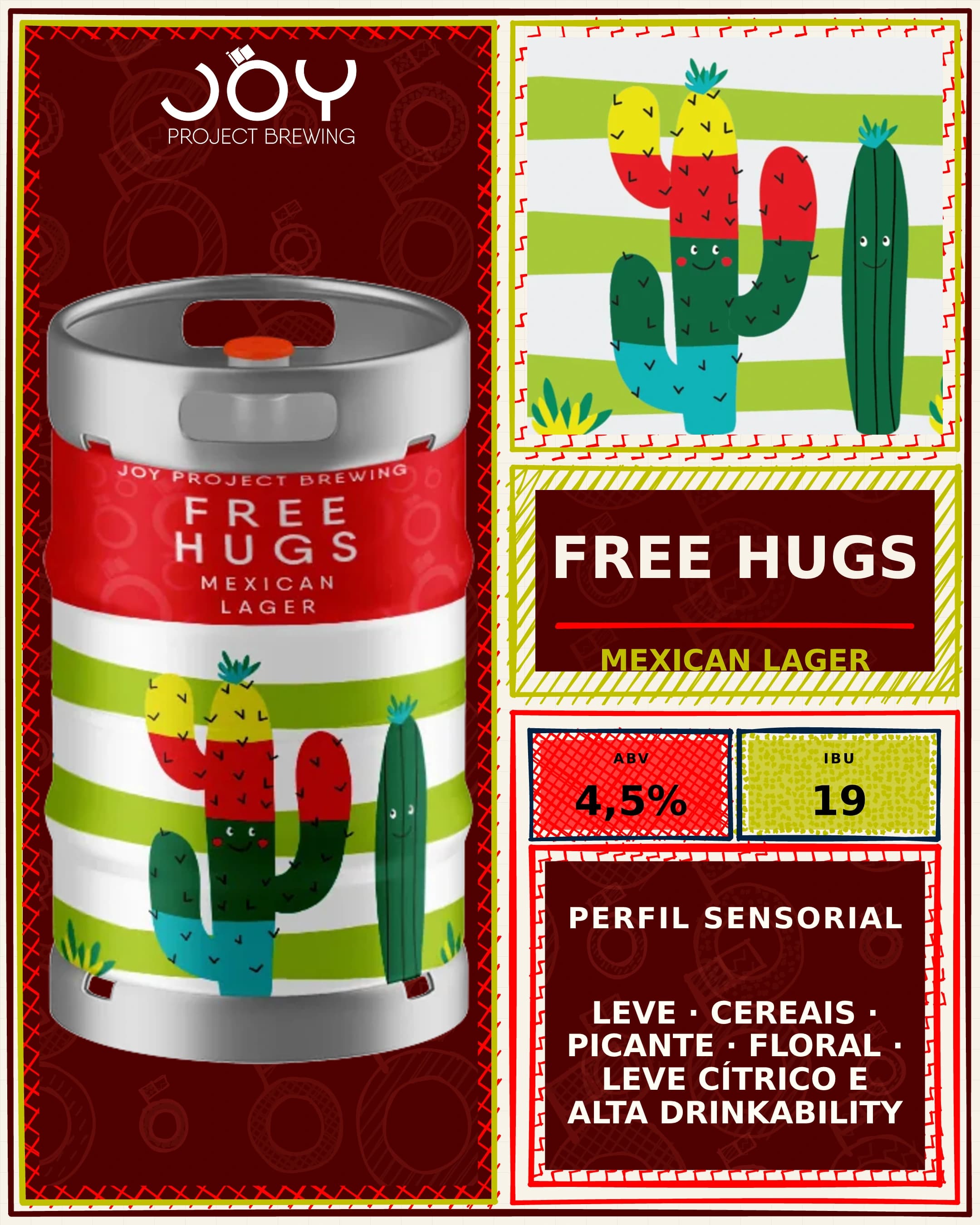 Feed vertical sem preço de FREE HUGS CHOPE