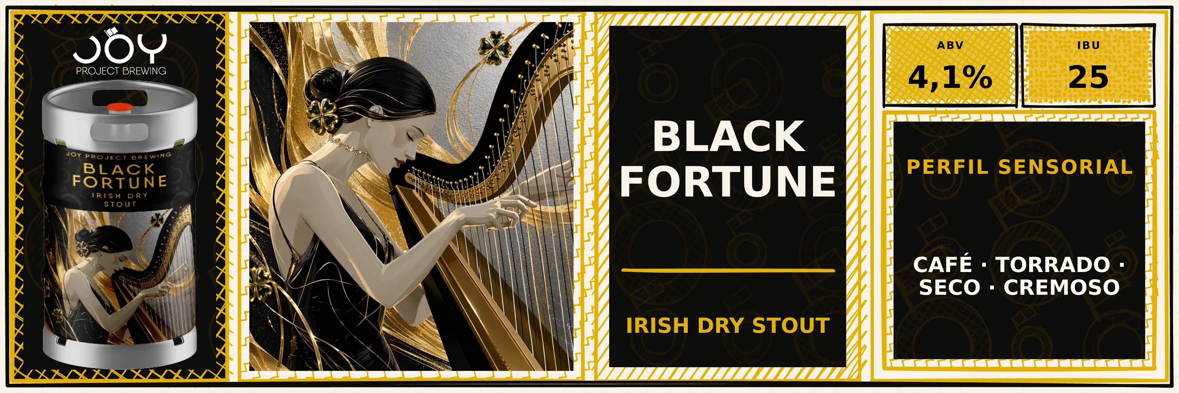 Banner largo sem preço de BLACK FORTUNE CHOPE