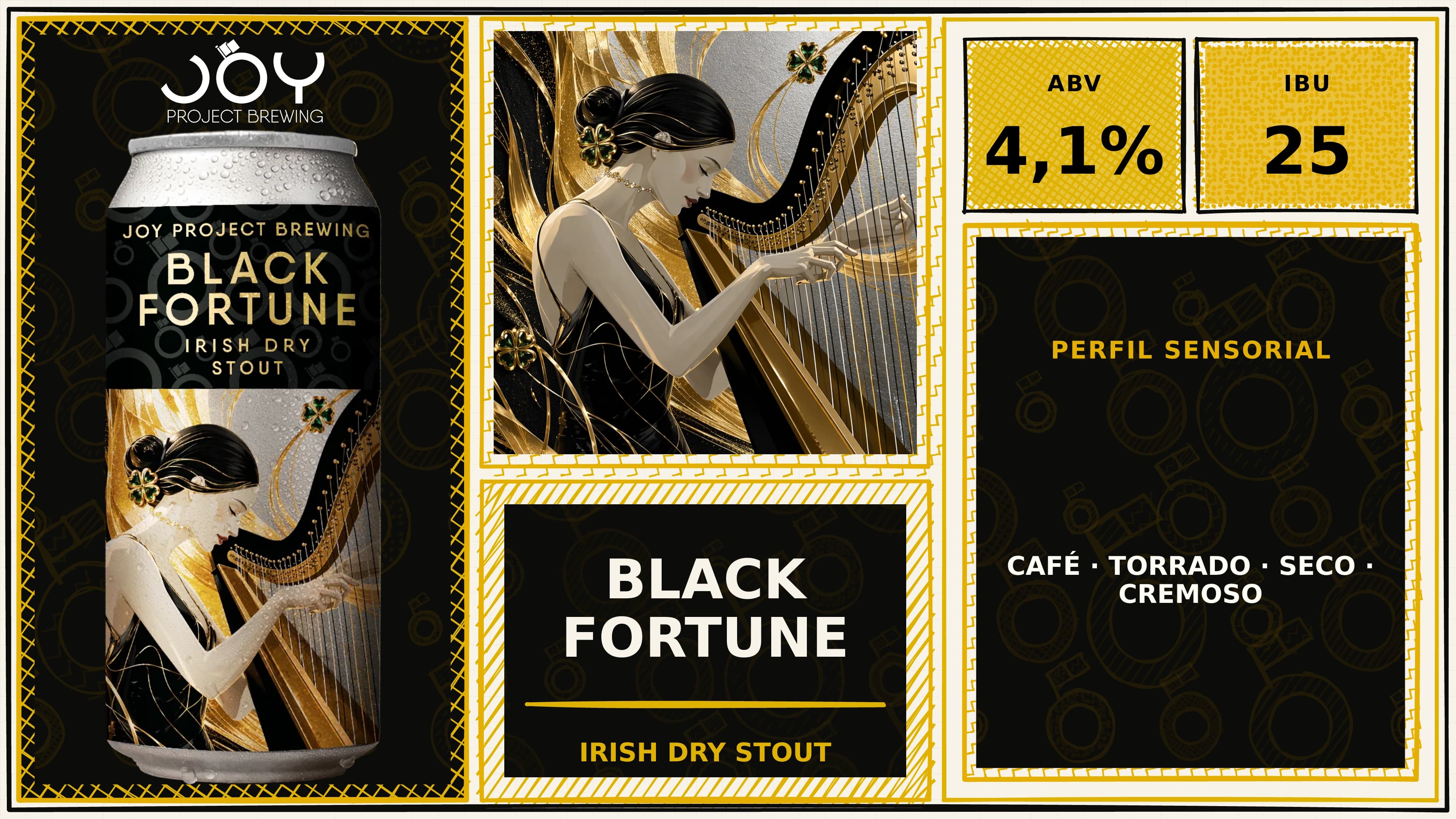 Banner horizontal sem preço de BLACK FORTUNE LATA 473ML
