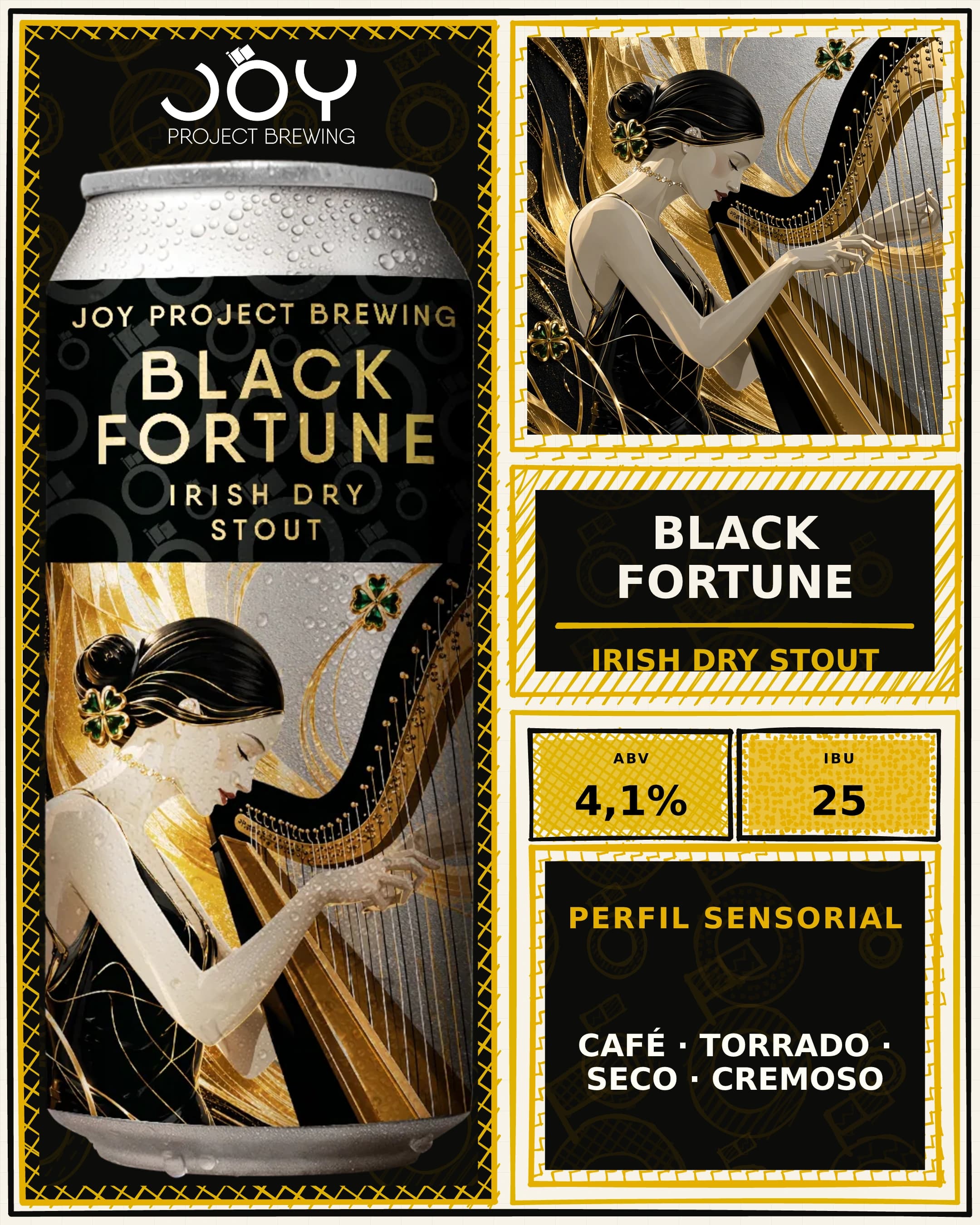 Feed vertical sem preço de BLACK FORTUNE LATA 473ML