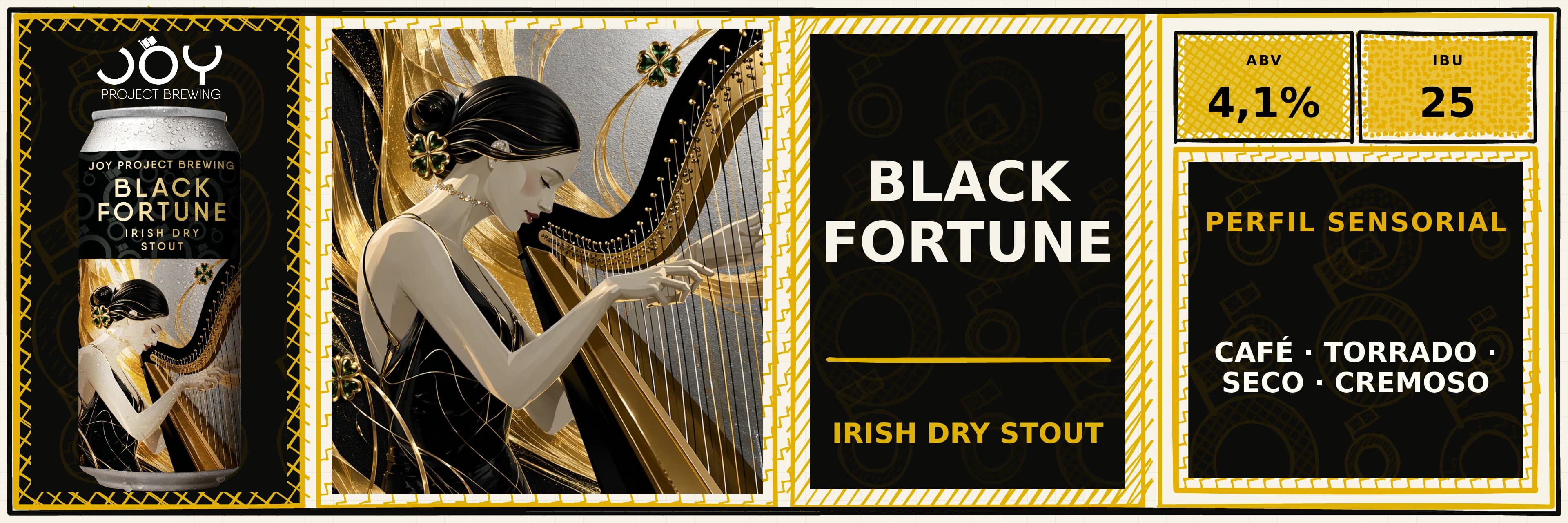 Banner largo sem preço de BLACK FORTUNE LATA 473ML