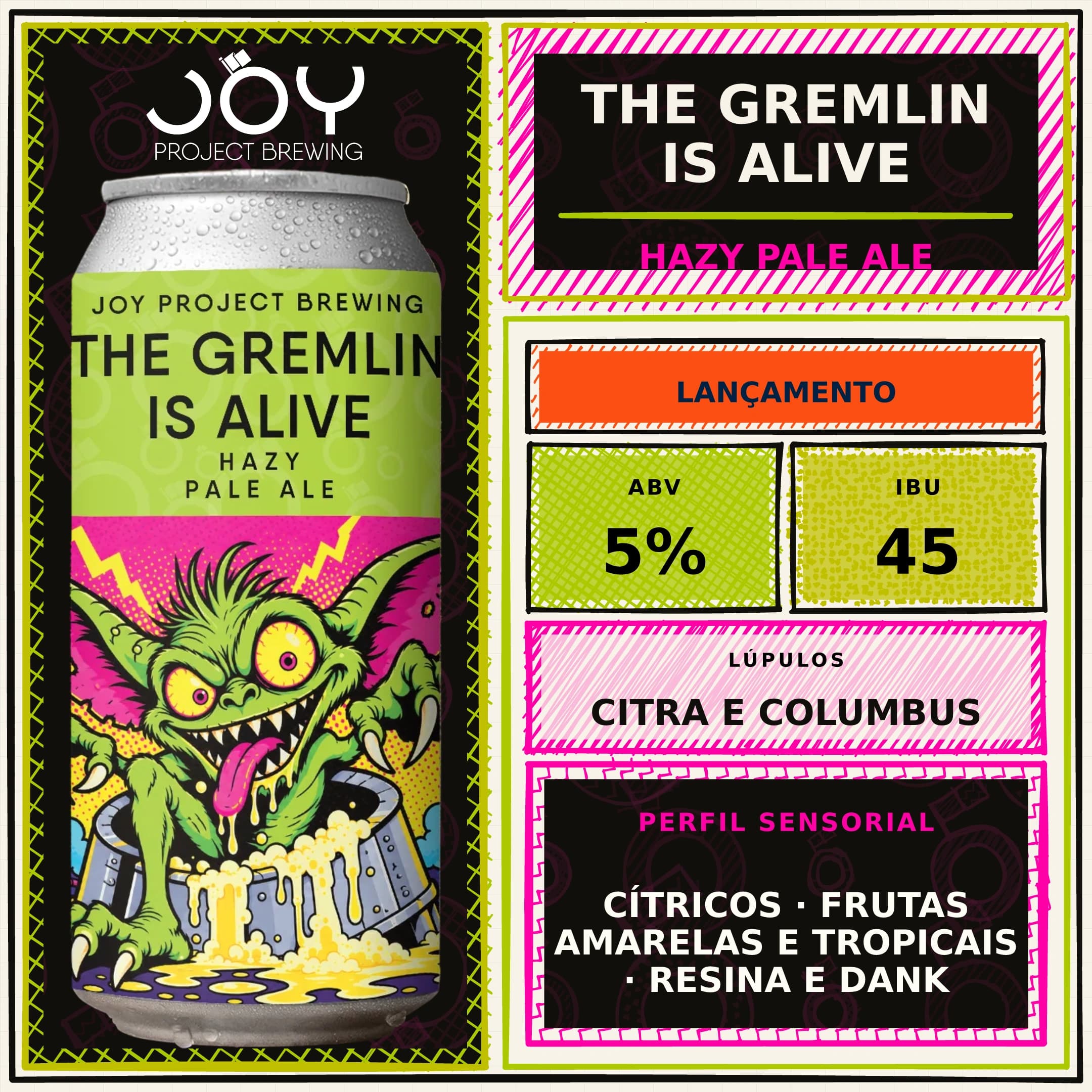 Quadrado sem preço de THE GREMLIN IS ALIVE LATA 473ML