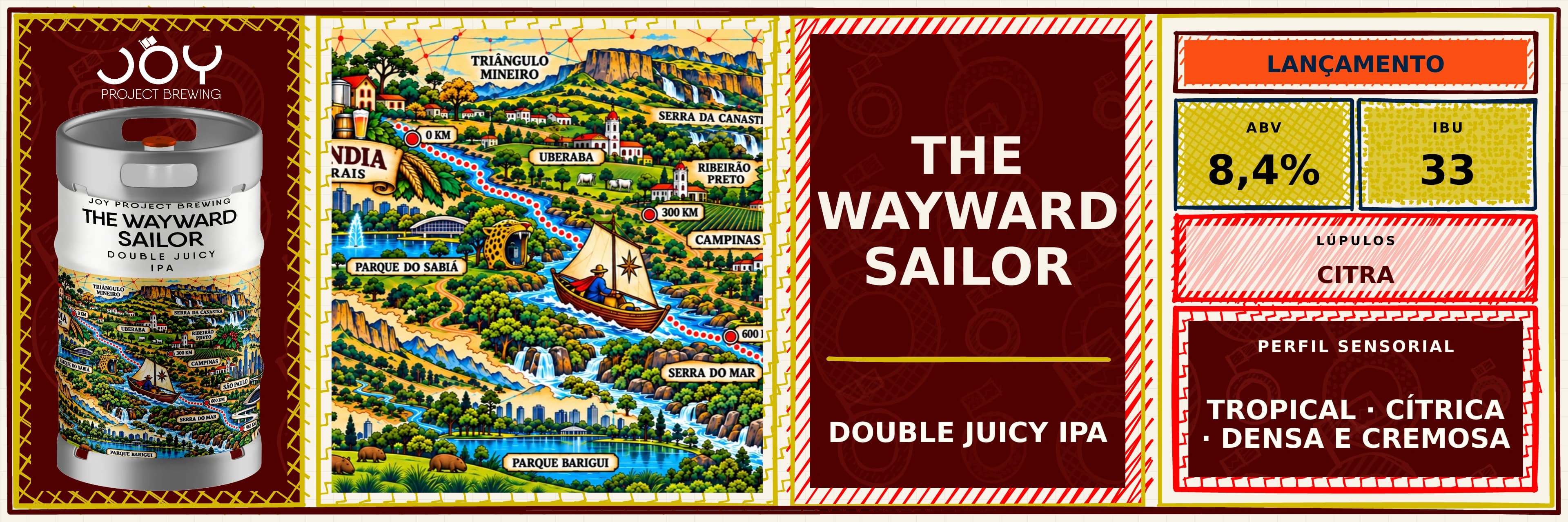 Banner largo sem preço de THE WAYWARD SAILOR CHOPE