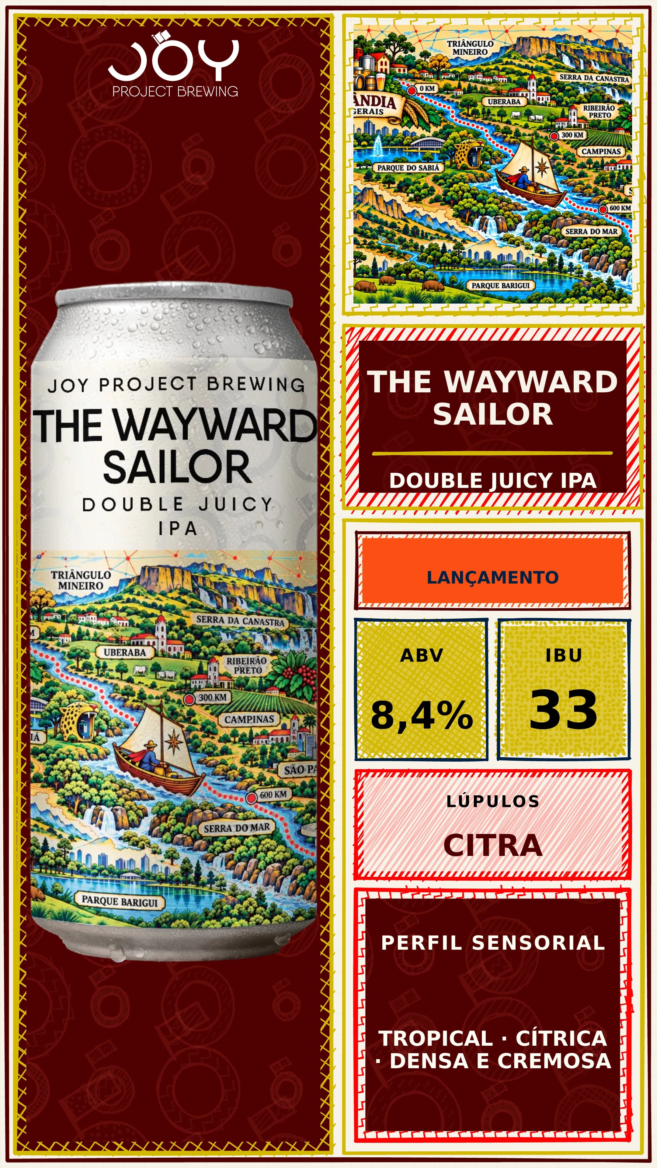 Story e status sem preço de THE WAYWARD SAILOR LATA 473ML
