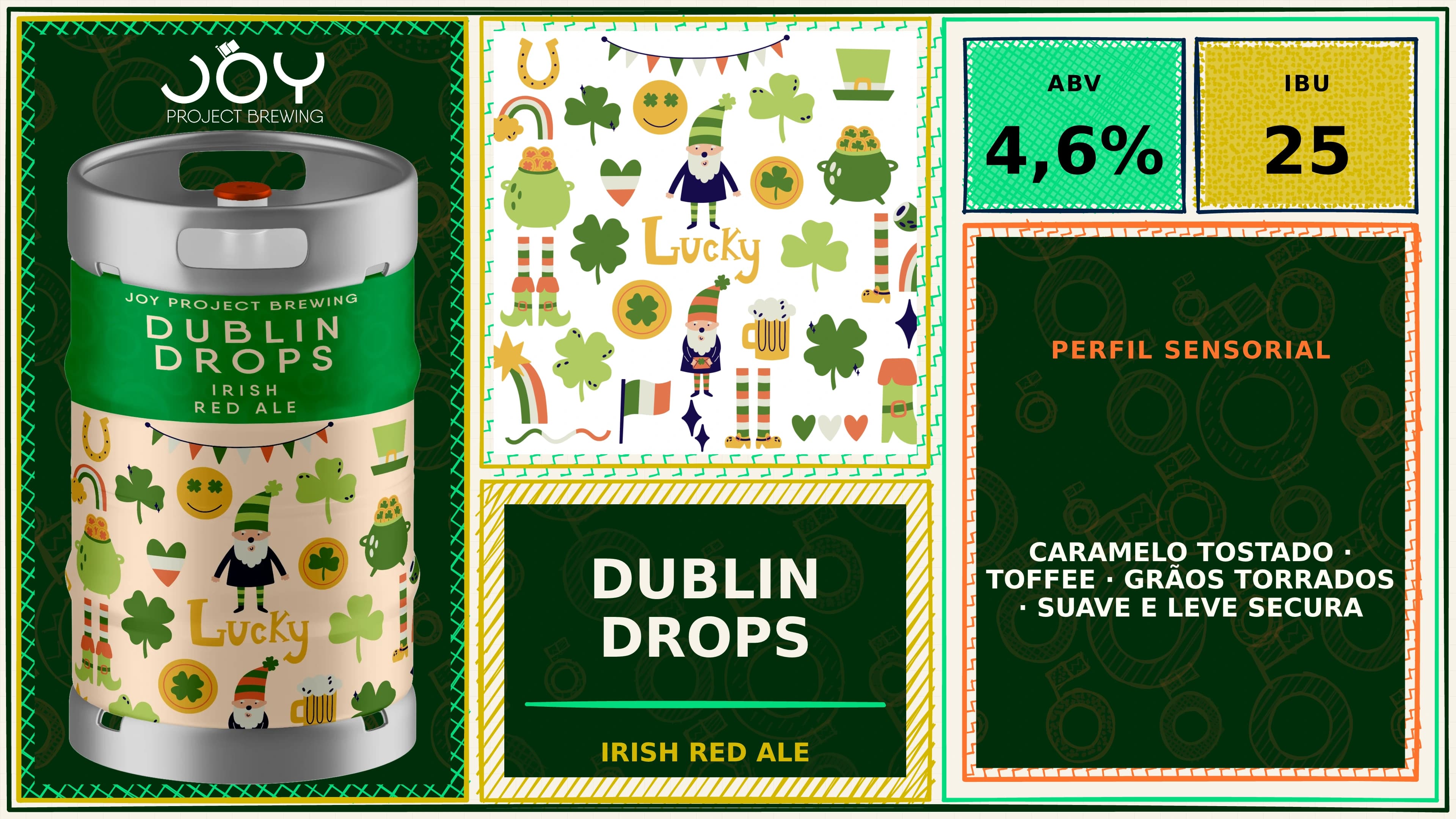 Banner horizontal sem preço de DUBLIN DROPS CHOPE