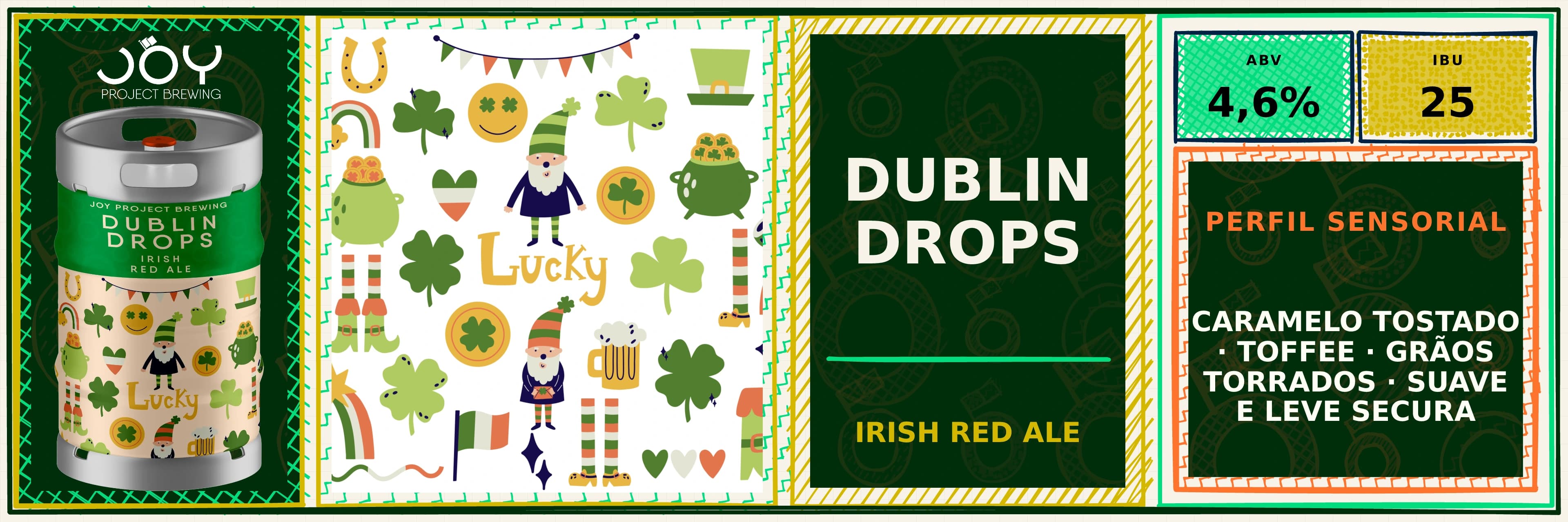Banner largo sem preço de DUBLIN DROPS CHOPE