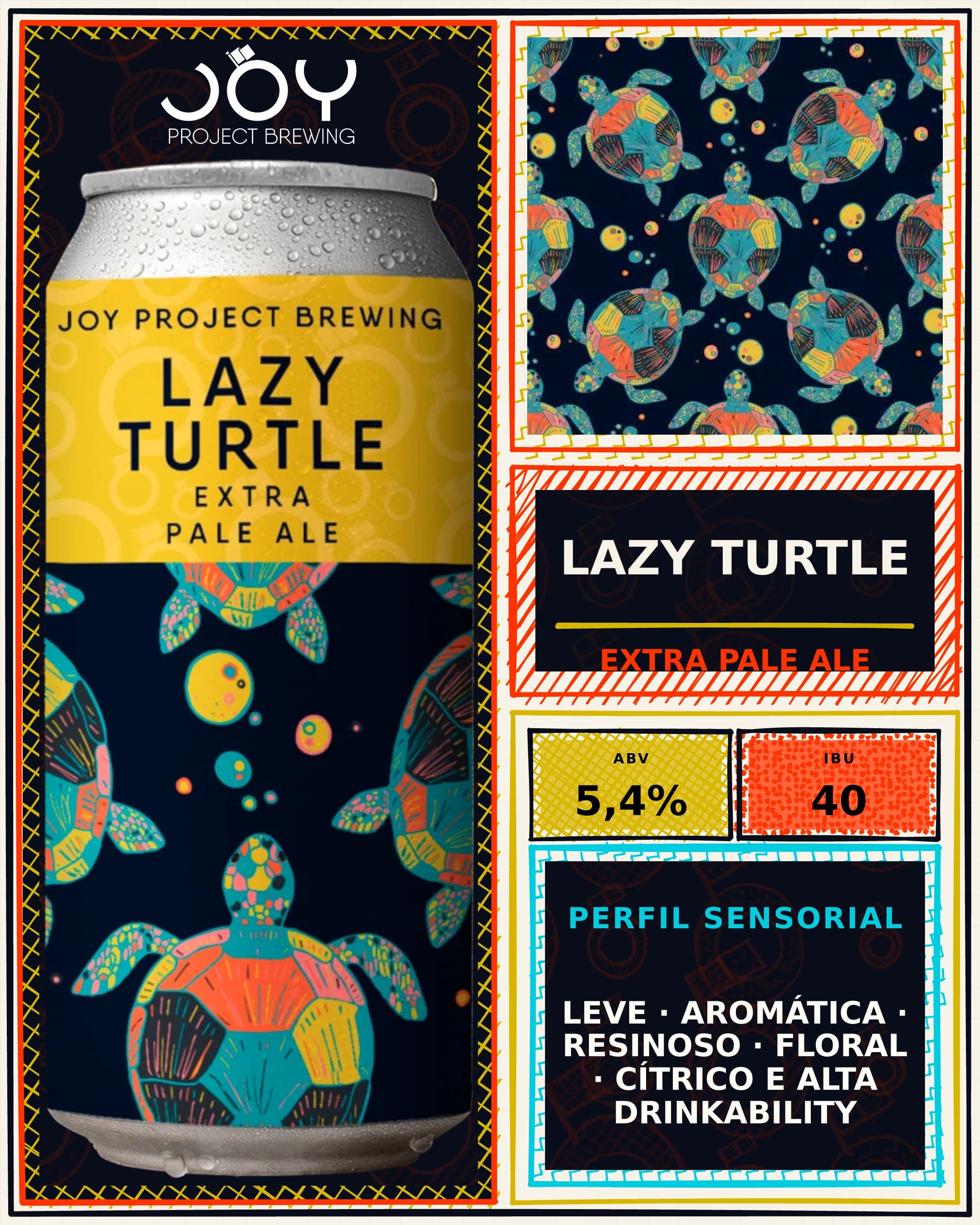 Feed vertical sem preço de LAZY TURTLE LATA 473ML