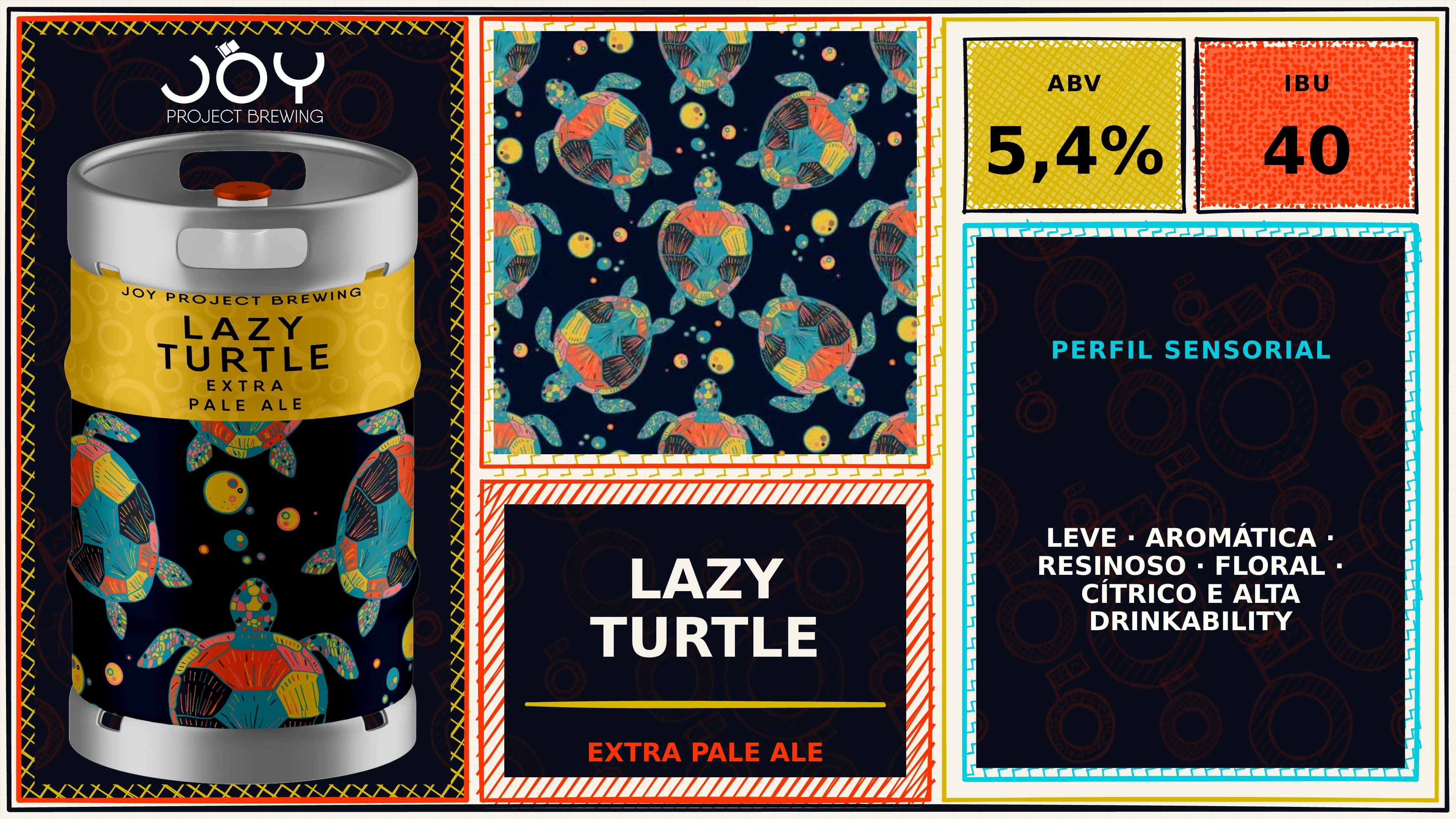 Banner horizontal sem preço de LAZY TURTLE CHOPE