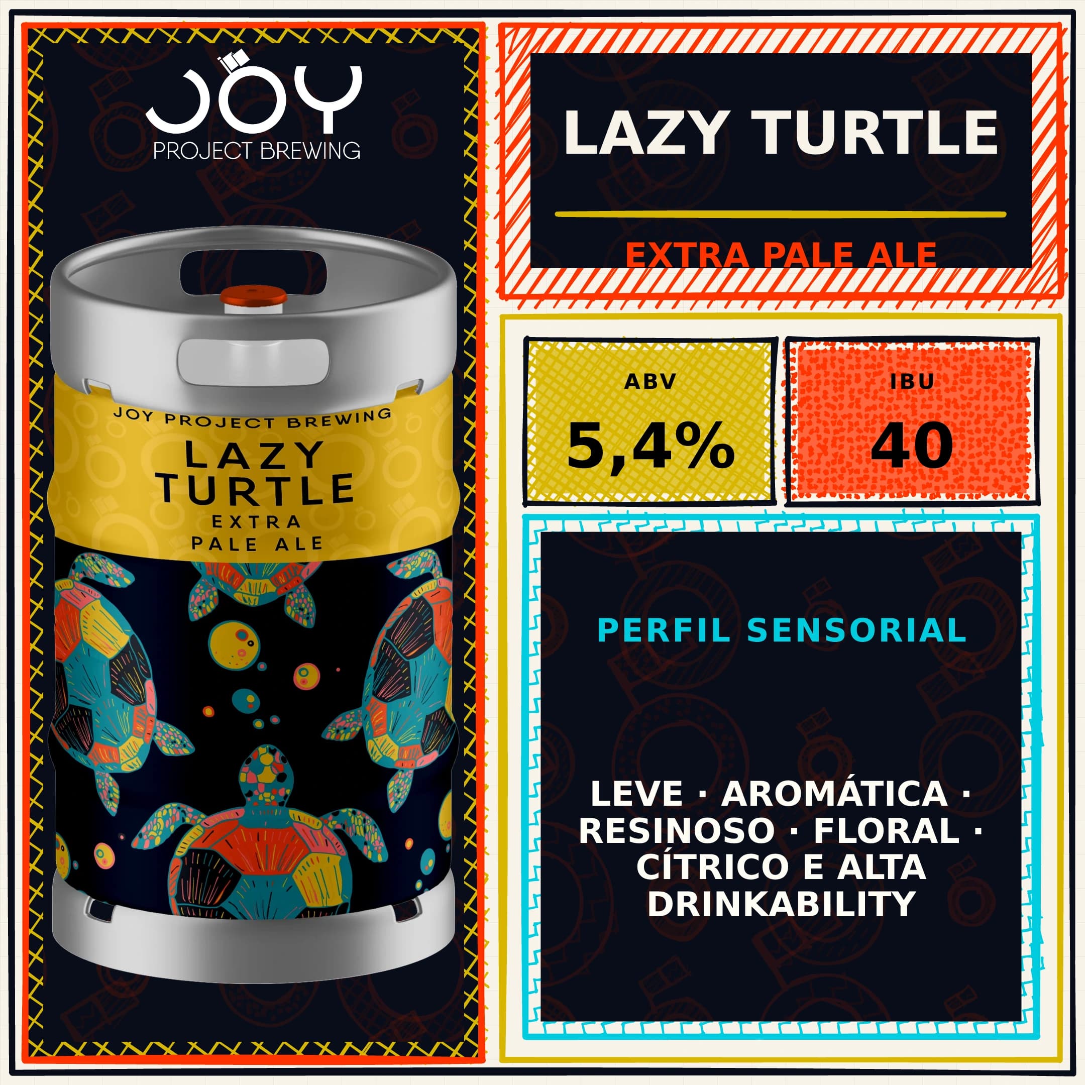 Quadrado sem preço de LAZY TURTLE CHOPE