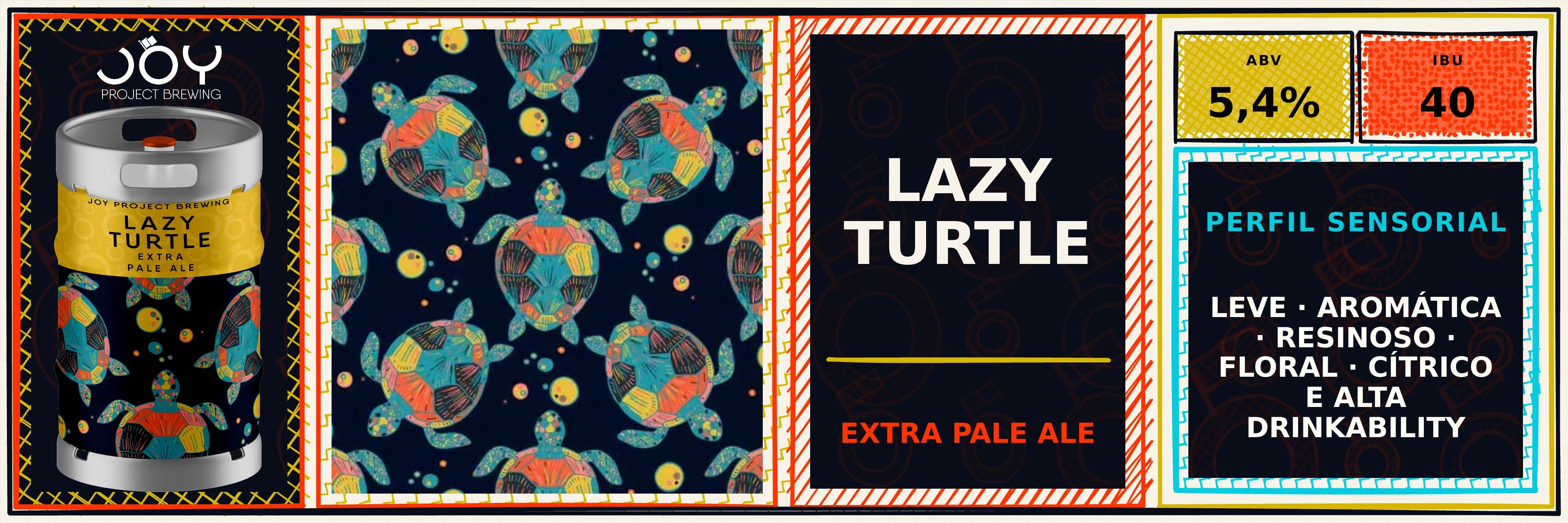 Banner largo sem preço de LAZY TURTLE CHOPE
