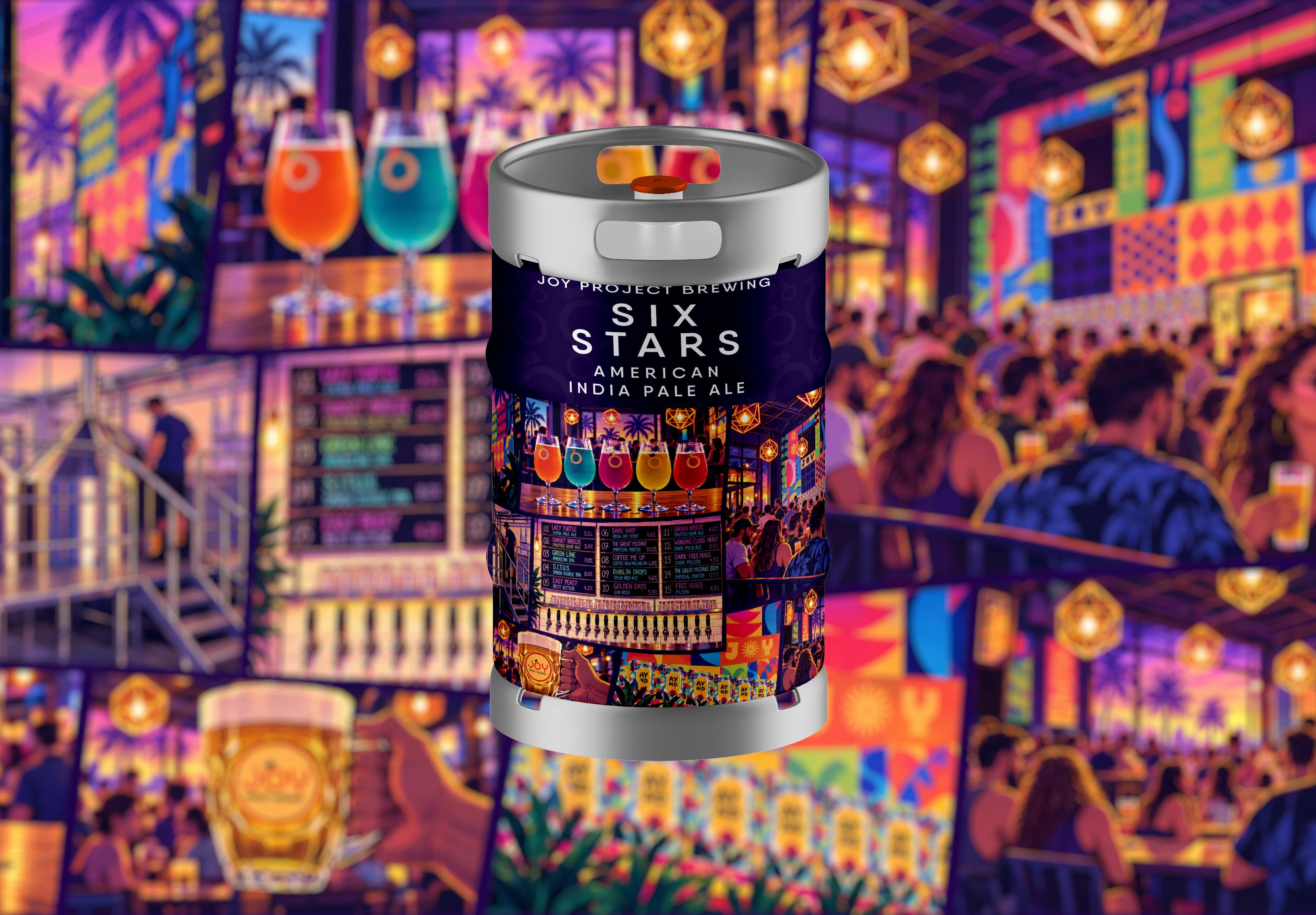 SIX STARS CHOPE - Com fundo principal | Joy Project Brewing