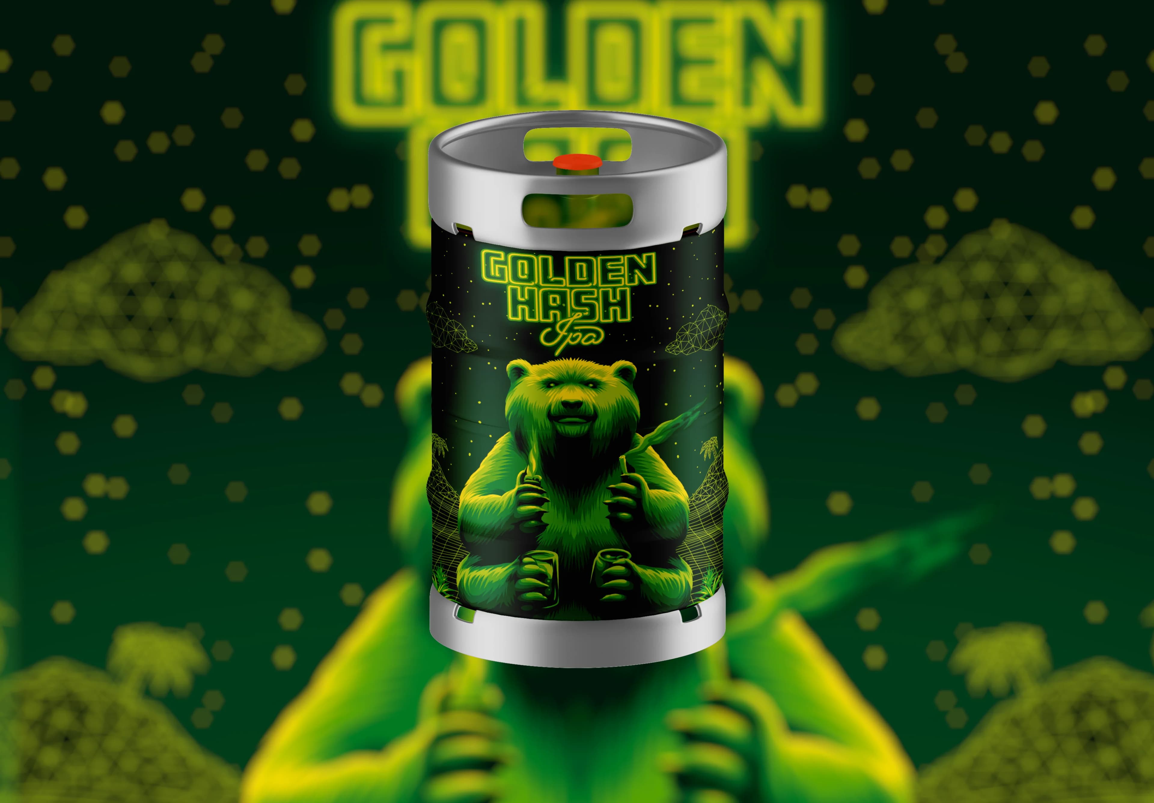 GOLDEN HASH IPA CHOPE - Com fundo principal | Joy Project Brewing