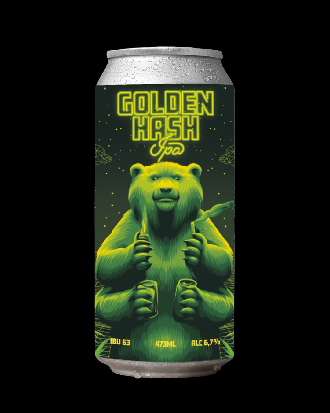 GOLDEN HASH IPA LATA 473ML - Sem fundo principal | Joy Project Brewing
