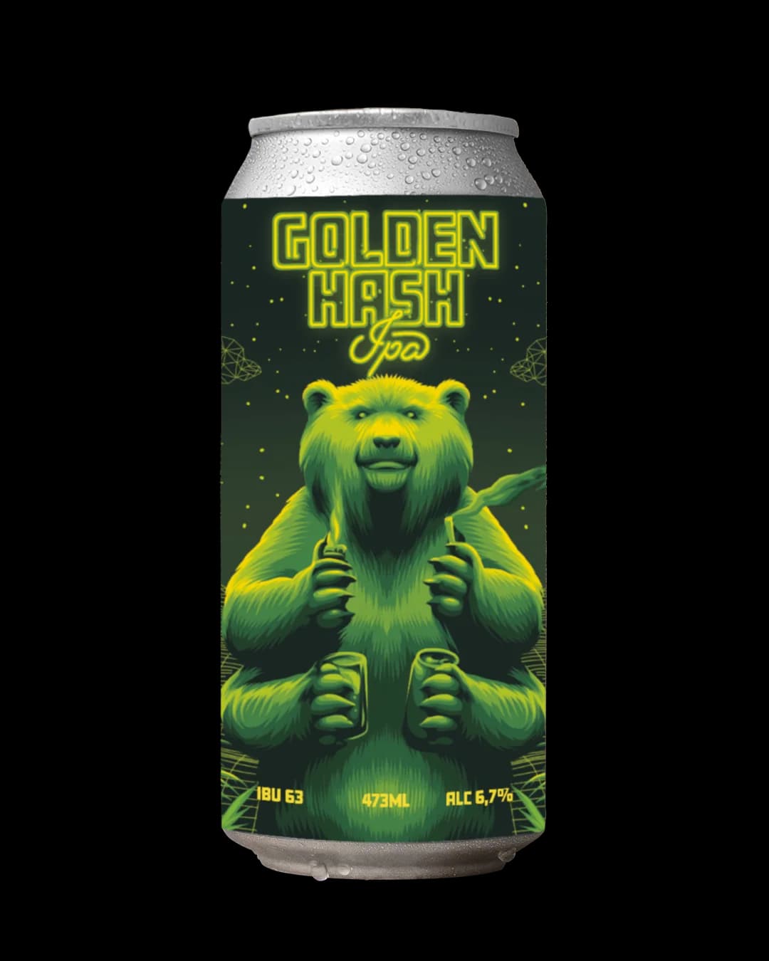 GOLDEN HASH IPA LATA 473ML - Sem fundo principal | Joy Project Brewing
