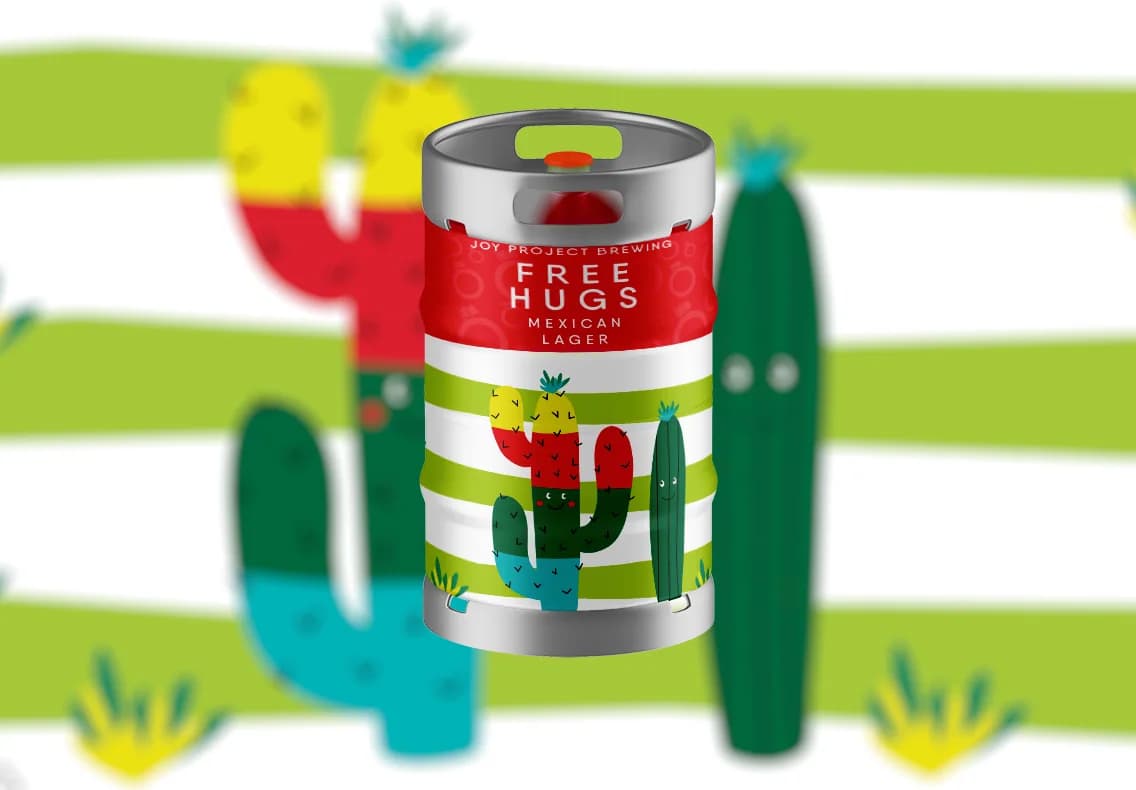 FREE HUGS CHOPE - Com fundo principal | Joy Project Brewing